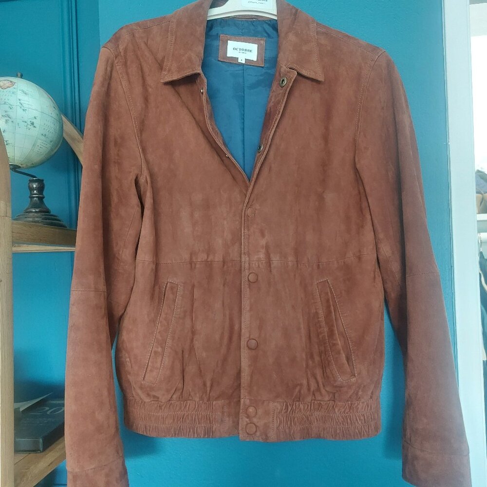 Sezane Suede Camel Jacket